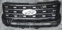 FB5Z8200AB  grill центральна front bumper ( black+gray)