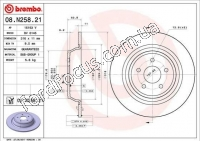8DD 355 126-581 диск тормозной задний электроручник (316mm) - 1