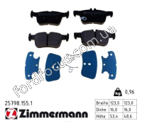 25798.155.1 rear brake pads - 1