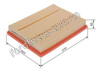 F026400672 air filter 1.5/2.0/2.3 20-